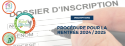 Procedure pour la rentree 2024-2025